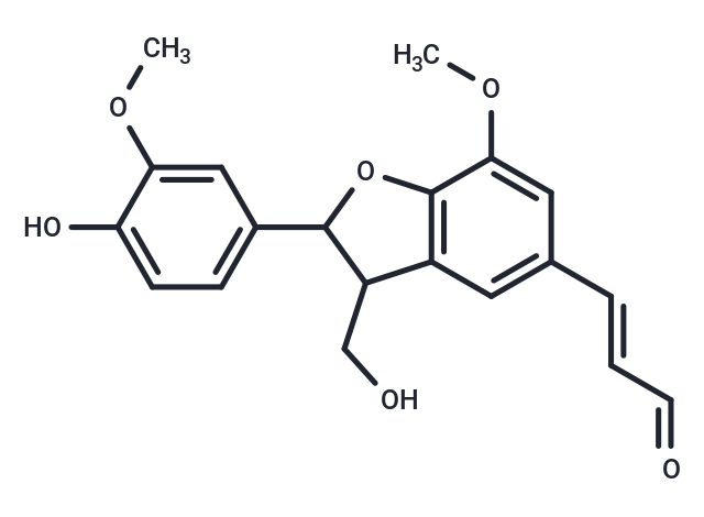 3-[2-(4-hydroxy-3-methoxyphenyl)-3-(hydroxymethyl)-7-methoxy-dihydro-1-benzofuran-5-yl]prop-2-enal