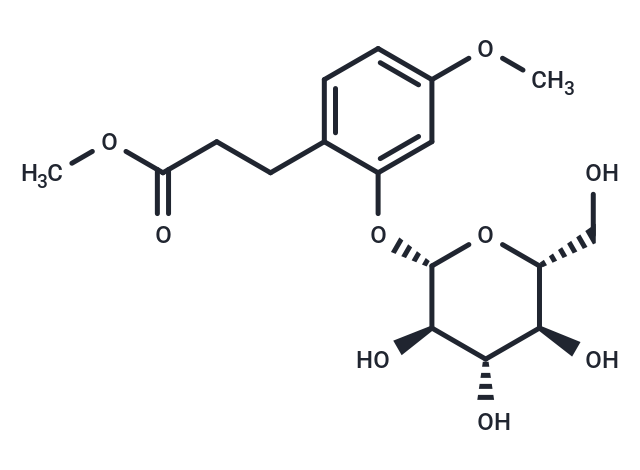 methyl 3-(4-methoxy-2-{[3,4,5-trihydroxy-6-(hydroxymethyl)oxan-2-yl]oxy}phenyl)propanoate