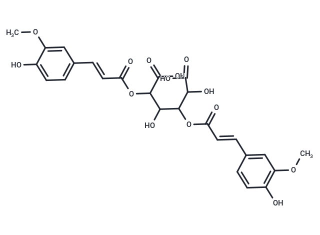 2,4-dihydroxy-3,5-bis({[(2E)-3-(4-hydroxy-3-methoxyphenyl)prop-2-enoyl]oxy})hexanedioic acid