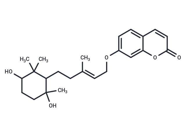 7-{[(2E)-5-(3,6-dihydroxy-2,2,6-trimethylcyclohexyl)-3-methylpent-2-en-1-yl]oxy}-2H-chromen-2-one
