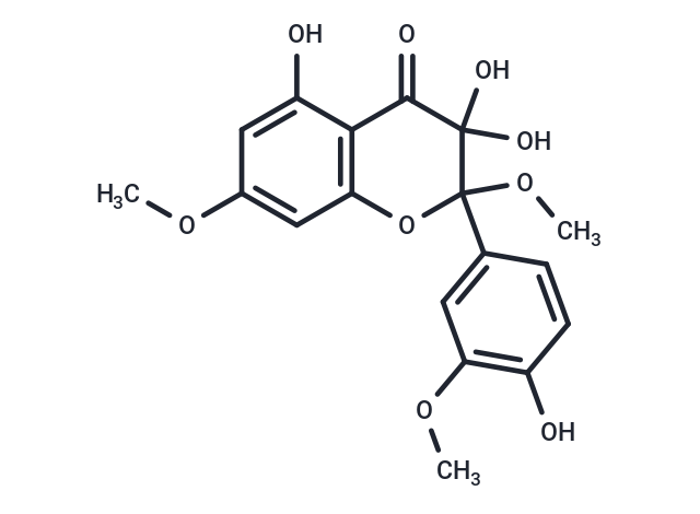 3,3,5-trihydroxy-2-(4-hydroxy-3-methoxyphenyl)-2,7-dimethoxy-3,4-dihydro-2H-1-benzopyran-4-one