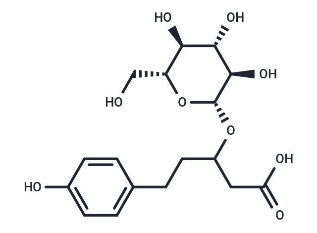 5-(4-hydroxyphenyl)-3-{[3,4,5-trihydroxy-6-(hydroxymethyl)oxan-2-yl]oxy}pentanoic acid