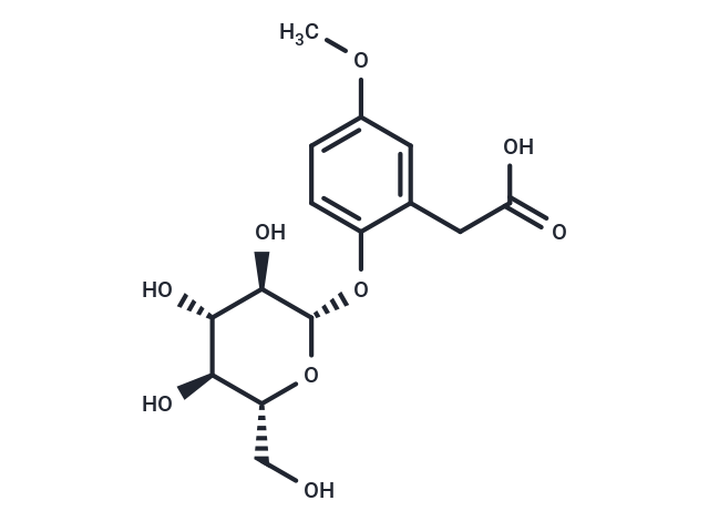 2-(5-methoxy-2-{[3,4,5-trihydroxy-6-(hydroxymethyl)oxan-2-yl]oxy}phenyl)acetic acid