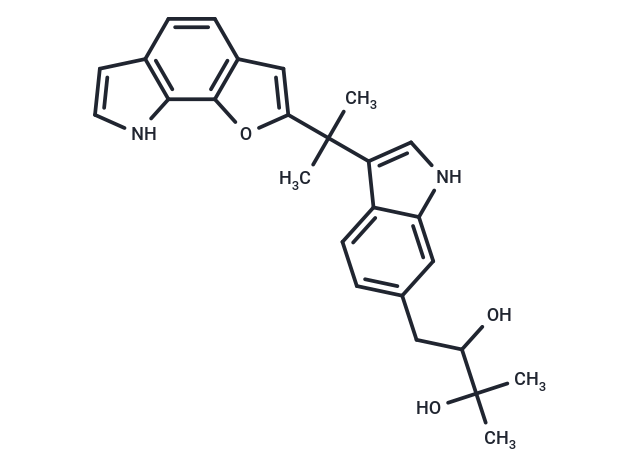 1-[3-(2-{8H-furo[3,2-g]indol-2-yl}propan-2-yl)-1H-indol-6-yl]-3-methylbutane-2,3-diol