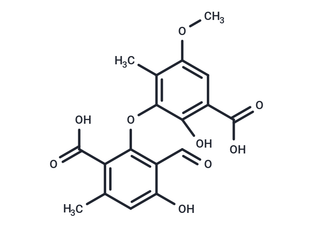 3-(2-carboxy-6-formyl-5-hydroxy-3-methylphenoxy)-2-hydroxy-5-methoxy-4-methylbenzoic acid