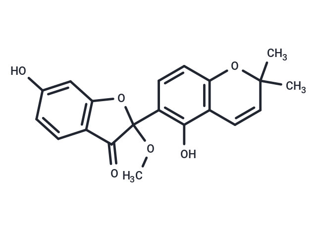 6-hydroxy-2-(5-hydroxy-2,2-dimethyl-2H-chromen-6-yl)-2-methoxy-2,3-dihydro-1-benzofuran-3-one