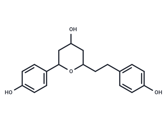 2-(4-hydroxyphenyl)-6-[2-(4-hydroxyphenyl)ethyl]oxan-4-ol