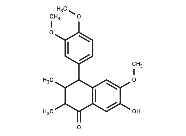 4-(3,4-dimethoxyphenyl)-7-hydroxy-6-methoxy-2,3-dimethyl-1,2,3,4-tetrahydronaphthalen-1-one