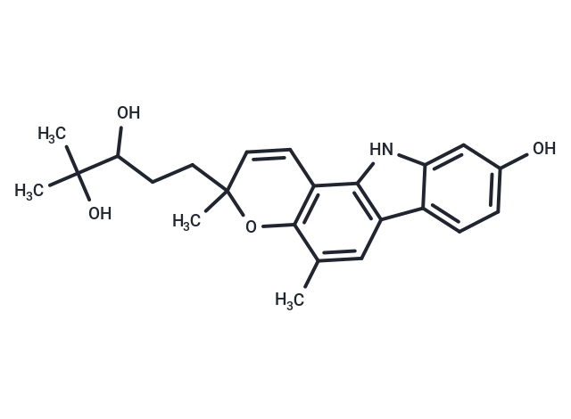 5-{9-hydroxy-3,5-dimethyl-3H,11H-pyrano[3,2-a]carbazol-3-yl}-2-methylpentane-2,3-diol