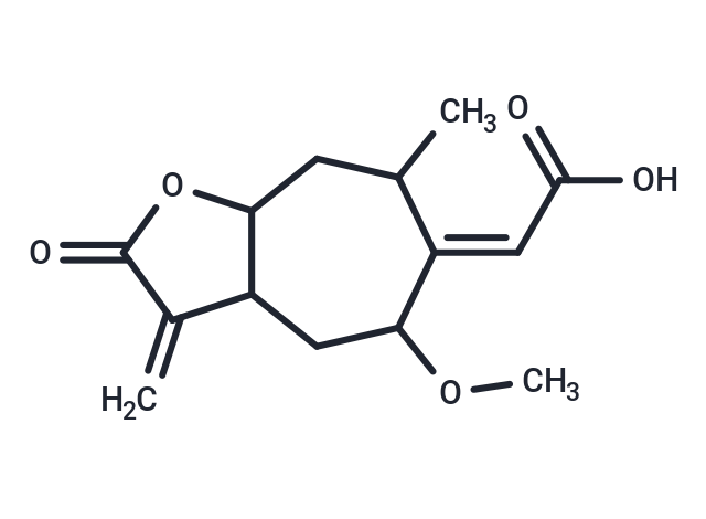 2-[(5-methoxy-7-methyl-3-methylidene-2-oxo-octahydro-2H-cyclohepta[b]furan-6-ylidene]acetic acid