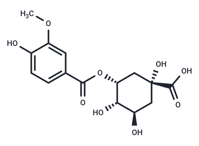 (1R,3R,4S,5R)-1,3,4-trihydroxy-5-(4-hydroxy-3-methoxybenzoyloxy)cyclohexane-1-carboxylic acid