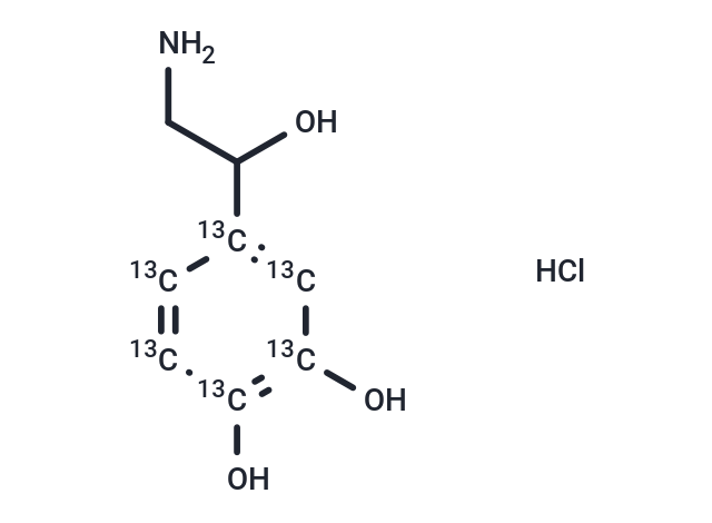 Norepinephrine Hydrochloride-[13C6], Racemic Mixture (Standard)
