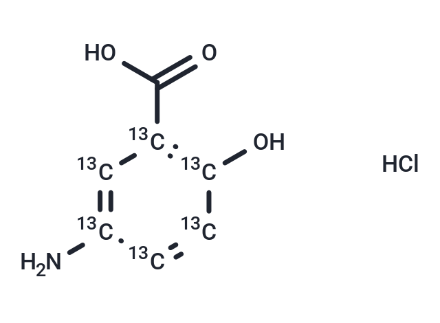 Mesalamine-[13C6] Hydrochloride (Standard)