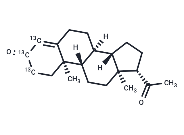 Progesterone-[2,3,4-13C3] (Standard)
