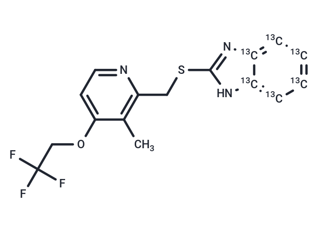 Lansoprazole Sulfide-[13C6] (Standard)