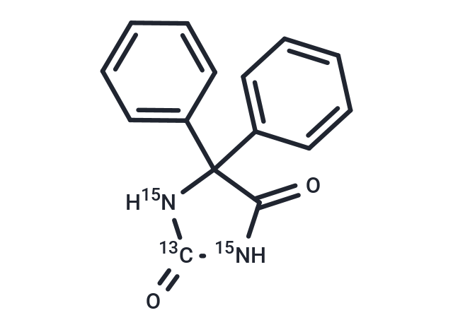 5.5-Diphenylhydantoin (2-13C,1.3-15N2) (Standard)