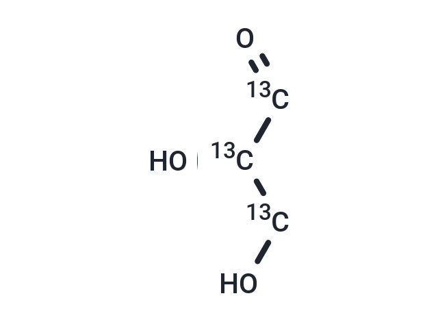 D-Glyceraldehyde-[1,2,3-13C3] (Standard)