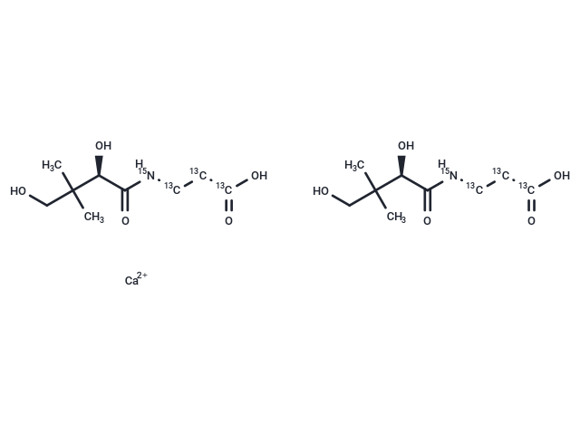 Pantothenic Acid-13C3,15N Hemicalcium (Standard)