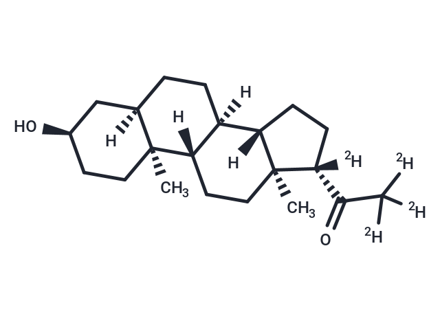 5β-Pregnan-3α-Ol-20-One-17α,21,21,21-[D4] (Standard)