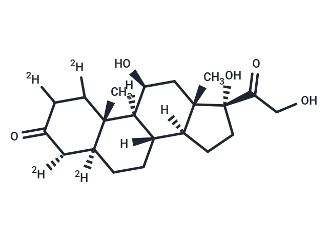 5α-Pregnan-11β,17α,21-Triol-3,20-Dione-1,2,4,5-[D4] (Standard)