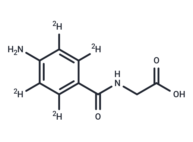 N-(4-Aminobenzoyl-D4)Glycine (Standard)