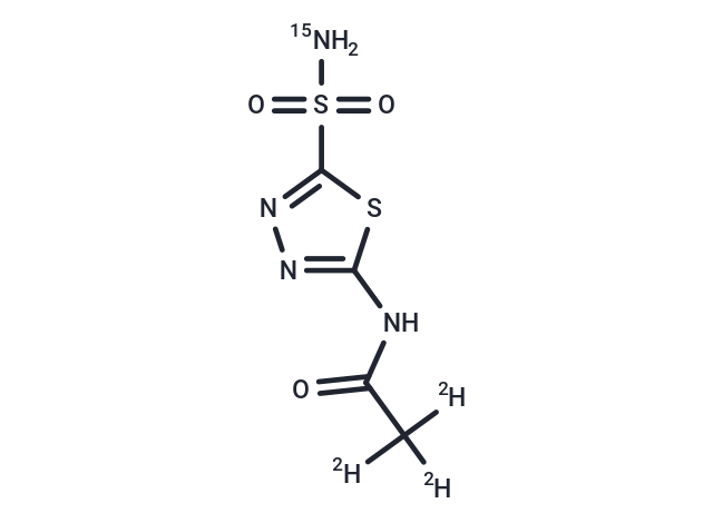 Acetazolamide-[D3,15N] (Standard)