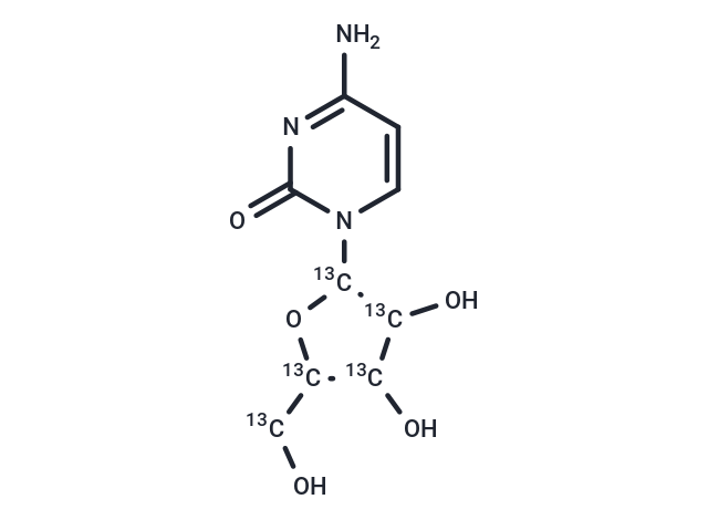 Cytidine-[1',2',3',4',5'-13C5] (Standard)