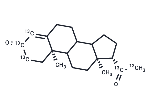 Progesterone-[2,3,4,20,21-13C5] (Standard)
