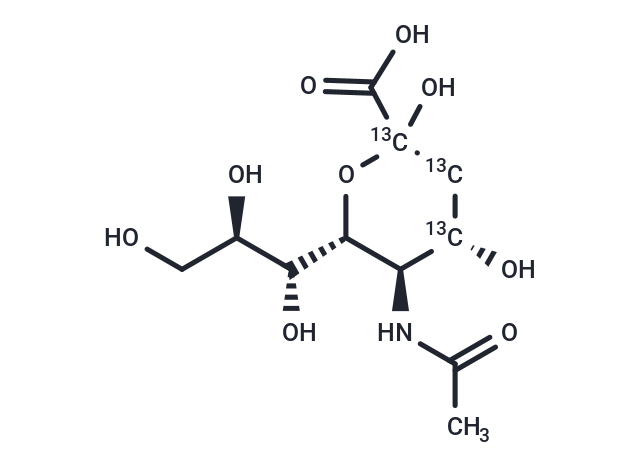 N-Acetyl-D-[1,2,3-13C3]Neuraminic Acid (Standard)