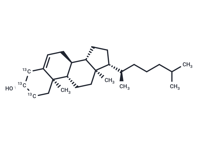Cholesterol-[2,3,4-13C3] (Standard)