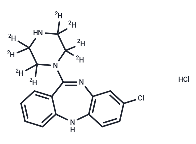 N-Desmethyl Clozapine-D8 Hydrochloride (Standard)