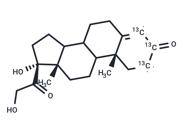 11-Deoxycortisol-[13C3] (Standard)