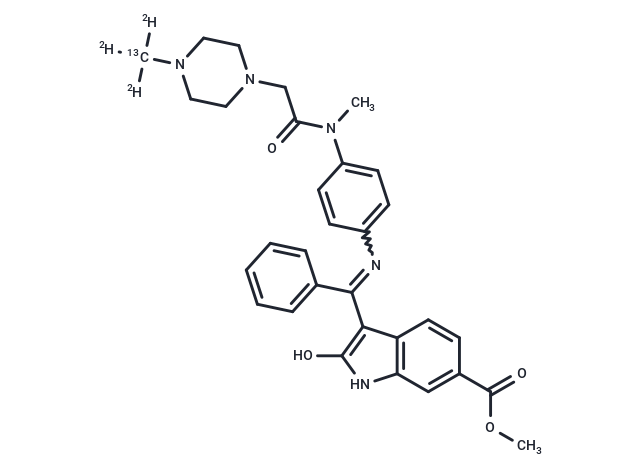 Nintedanib-[13C, D3] (Standard)