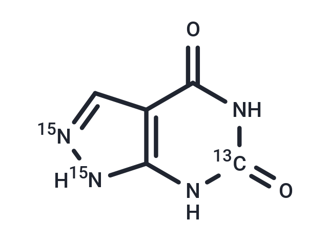 Oxypurinol-[13C,15N2] (Standard)