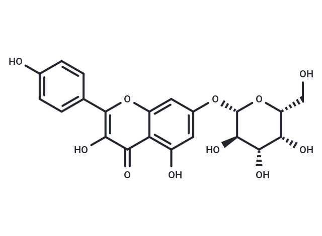 4H-1-Benzopyran-4-one, 7-(β-D-galactopyranosyloxy)-3,5-dihydroxy-2-(4-hydroxyphenyl)-