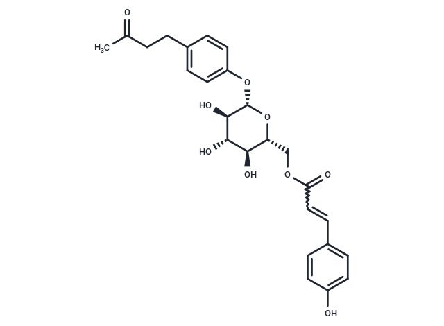 4-(3-oxobutyl)phenyl 6-O-[(2E)-3-(4-hydroxyphenyl)prop-2-enoyl]-b-D-glucopyranoside