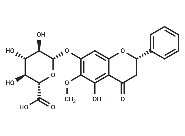(2S)-3,4-Dihydro-5-hydroxy-6-methoxy-4-oxo-2-phenyl-2H-1-benzopyran-7-yl β-D-glucopyranosiduronic acid