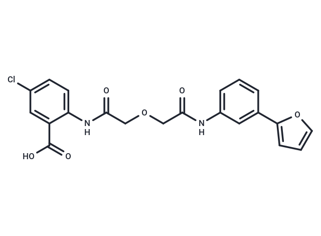 5-Chloro-2-[[[2-[[3-(furan-2-yl)phenyl]amino]-2-oxoethoxy]acetyl]amino]benzoic acid