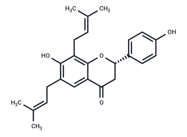 7,4'-Dihydroxy-6,8-diprenylflavanone