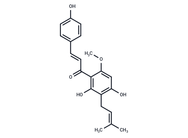 1-[2,4-Dihydroxy-6-methoxy-3-(3-methyl-2-buten-1-yl)phenyl]-3-(4-hydroxyphenyl)-2-propen-1-one