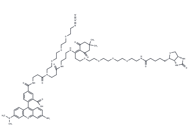 Biotin-PEG4-Dde-TAMRA-PEG3-Azide