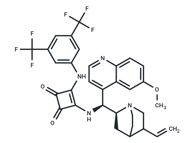 3-[[3,5-Bis(trifluoromethyl)phenyl]amino]-4-[[(8α,9S)-10,11-dihydro-6'-methoxycinchonan-9-yl]amino]-3-cyclobutene-1,2-dione