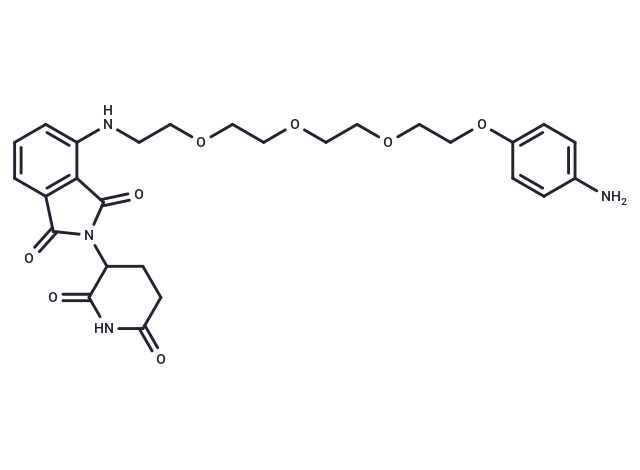 Pomalidomide-PEG4-Ph-NH2