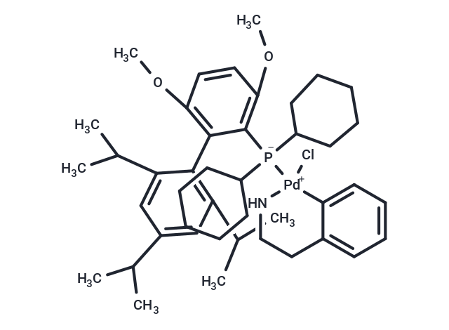 Dicyclohexyl(2',4',6'-triisopropyl-3,6-dimethoxy-[1,1'-biphenyl]-2-yl)phosphine-(2-(2-aminoethyl)phenyl)palladium(II) chloride