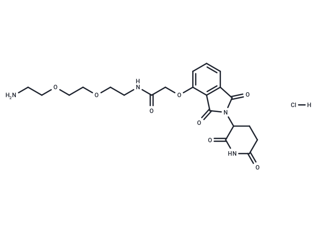 Thalidomide-O-amido-PEG2-C2-NH2 hydrochloride