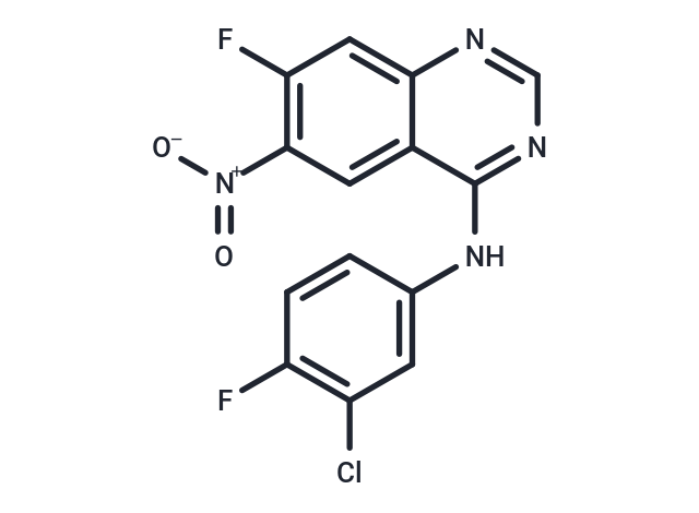 N-(3-Chloro-4-fluorophenyl)-7-fluoro-6-nitroquinazolin-4-amine