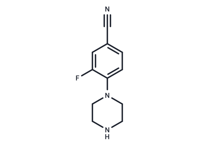 3-Fluoro-4-piperazinylbenzenecarbonitrile