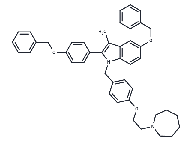 1-(4-(2-(Azepan-1-yl)ethoxy)benzyl)-5-(benzyloxy)-2-(4-(benzyloxy)phenyl)-3-methyl-1H-indole