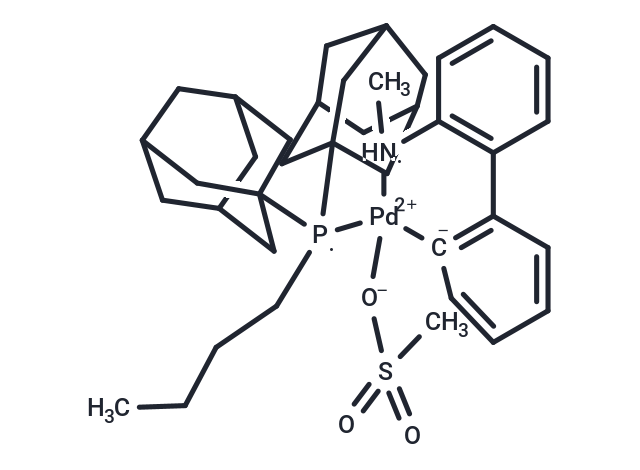 Mesylate[(di(1-adamantyl)-n-butylphosphine)-2-(2'-amino-1,1'-biphenyl)]palladium(II)