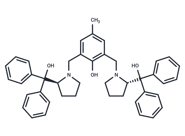 ((2S,2'S)-1,1'-((2-Hydroxy-5-methyl-1,3-phenylene)bis(methylene))bis(pyrrolidine-2,1-diyl))bis(diphenylmethanol)